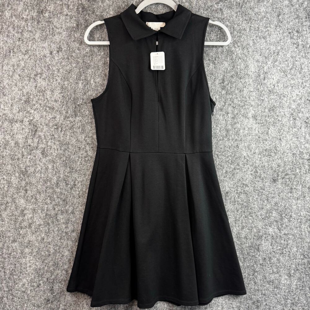 Cooperative Urban Outfitter Black Collared Fit Flare Dress Size 10